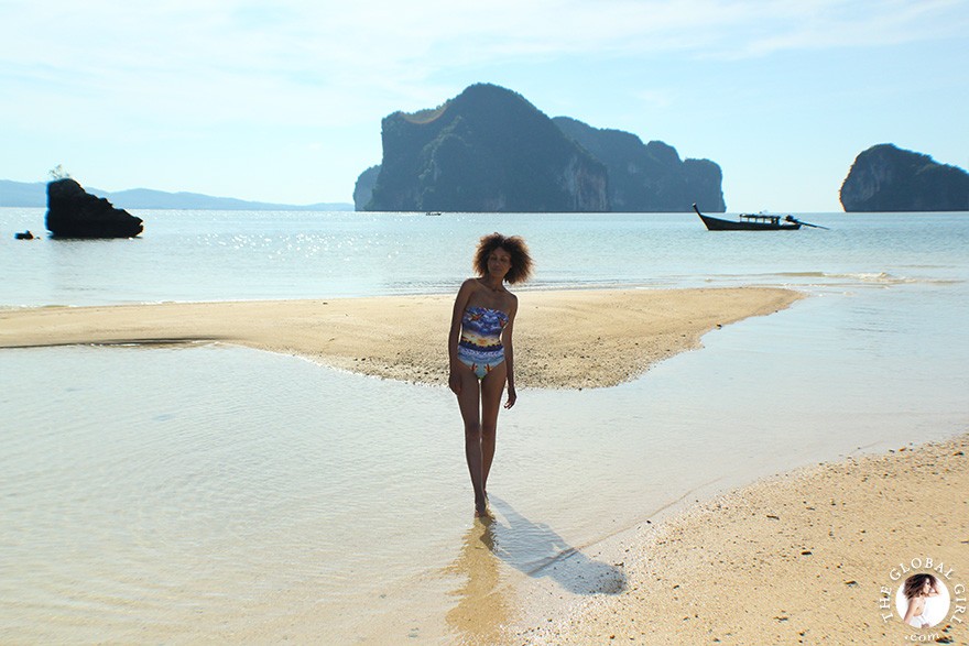 The Global Girl Travels: Ndoema at Koh Pakbia Island Beach in the Andaman Sea, Southern Thailand.
