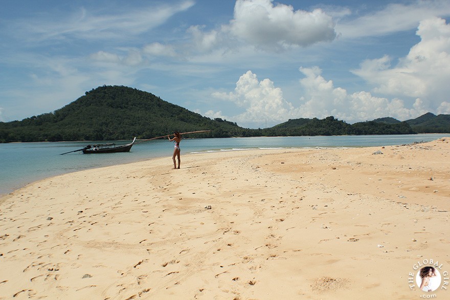 The Global Girl Travels: Khai Nok Island Beach in the Andaman Sea, Southern Thailand.