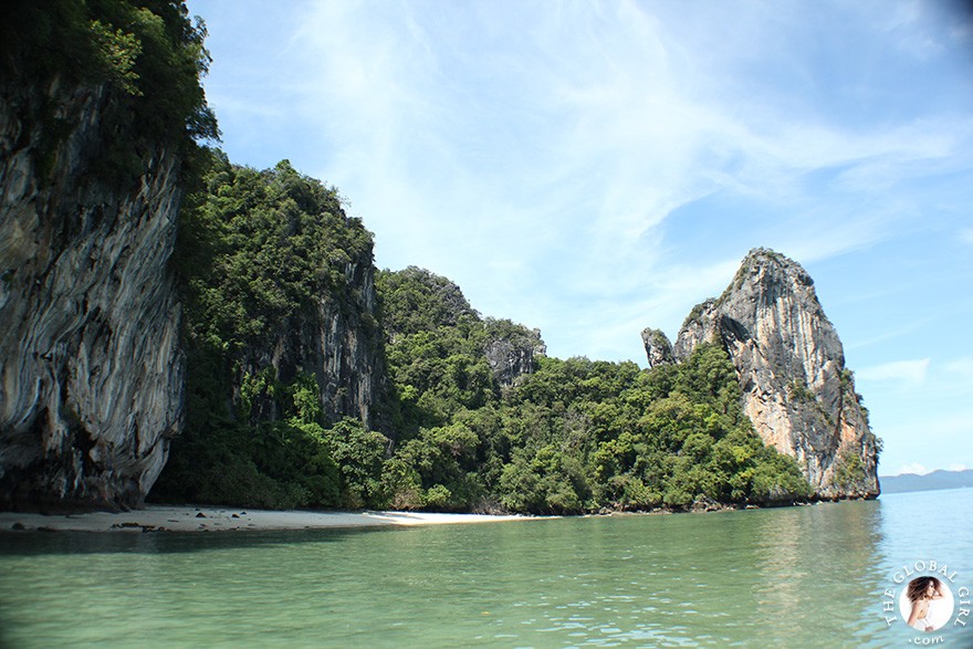 The Global Girl Travels: Koh Hong Island Lagoon in the Andaman Sea, Southern Thailand.