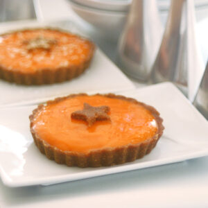 Raw Vegan Persimmon & Carob Tart