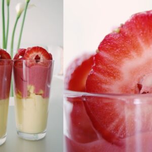 Raw Vegan Pineapple Strawberry Parfait