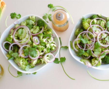 The Essentials: Raw Marinated Broccoli Salad 